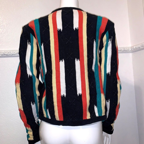 First Issue Tribal Print Cardigan Sweater Native Indian Boho Button Up Womens Sm - Picture 5 of 7